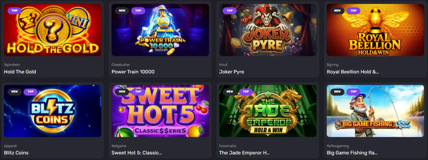 Jackpot Games at Voodoo Casino