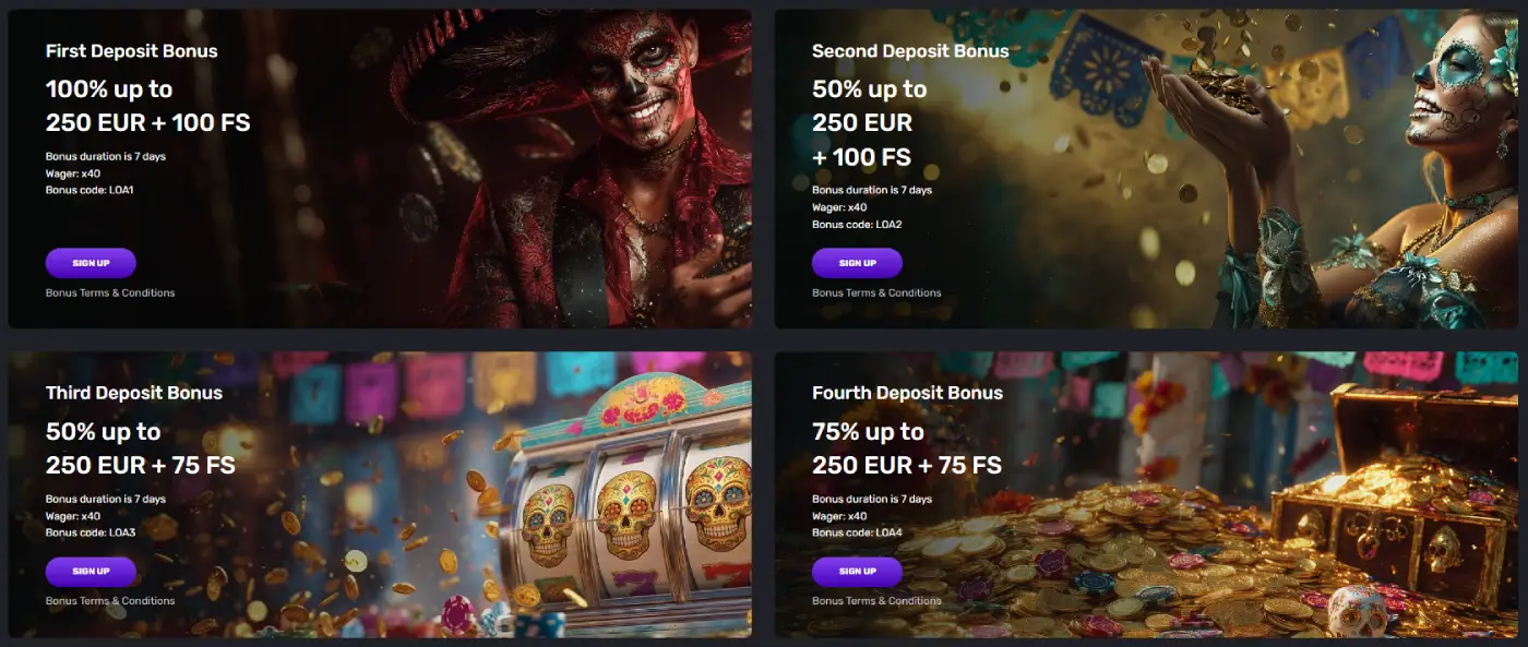 Voodoo Casino Welcome Package
