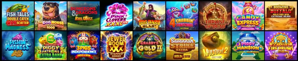 Voodoo Dreams Casino slot games lobby with popular online slots and featured titles